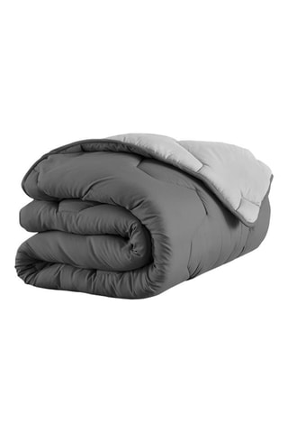 Edredão reversível - 300 g/m² Cinzento e antracite