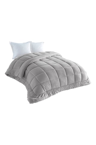 Edredão polar reversível - 400 g/m² Cinzento