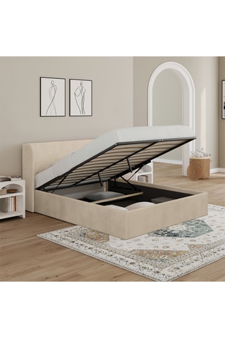 Cama com arrumação com sommier Lucia - Área de deitar 140 x 190 cm
