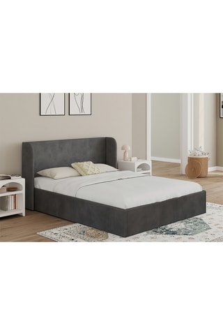 Cama com arrumação com sommier Lucia - Área de deitar 140 x 190 cm