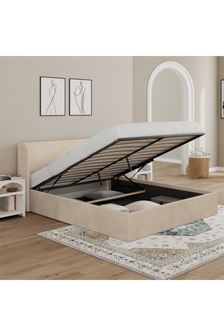 Cama com arrumação com sommier Lucia - Área de deitar 160 x 220 cm