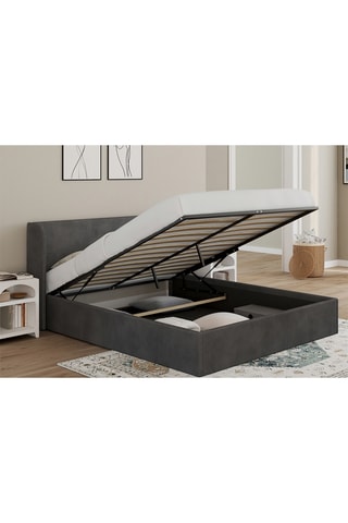 Cama com arrumação com sommier Lucia - Área de deitar 160 x 220 cm