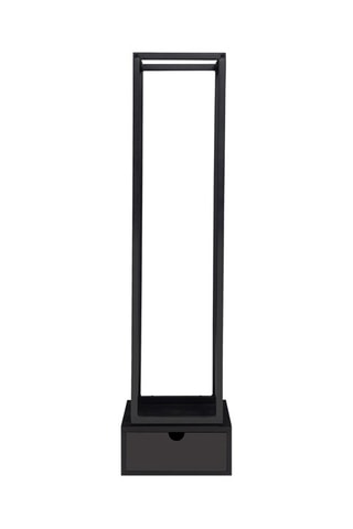 Suporte vertical para lenha - Preto