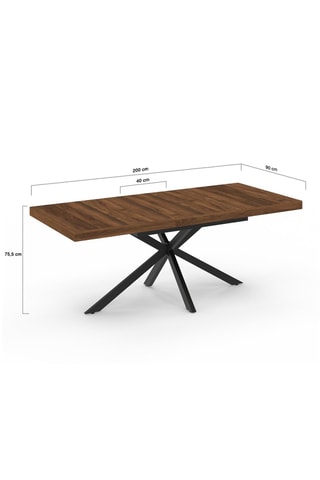 Mesa de jantar extensível Spider - 160/200 x 75,5 x 90 cm