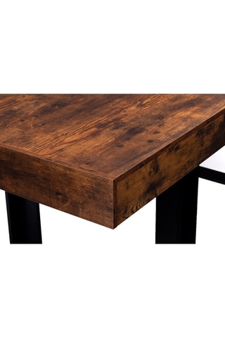 Mesa Brixton - Imitação de madeira e preto