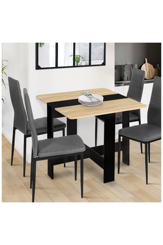 Mesa consola dobrável Edi - 103 x 76 x 75 cm