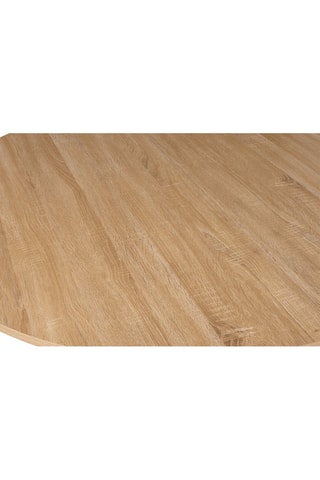 Mesa de jantar Soline - Imitação de madeira e preto
