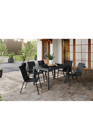 Mesa de jardim extensível - Cinzento-escuro