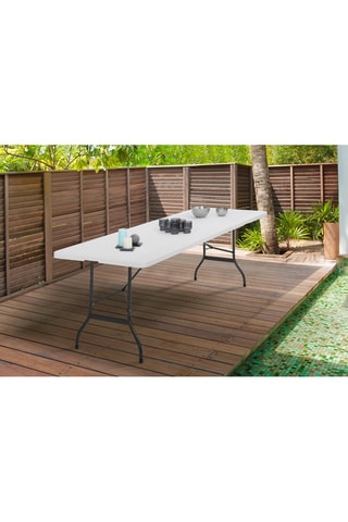 Mesa dobrável - Branco e antracite