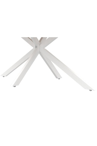 Mesa de jantar Céleste - Natural e branco