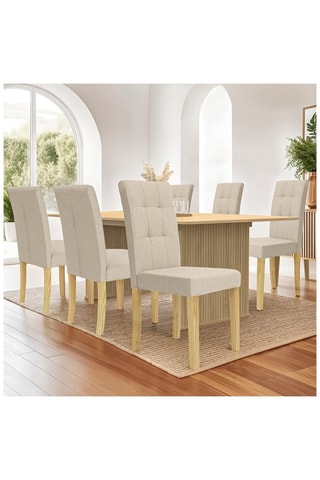 6 cadeiras em madeira Polly - 43 x 94 x 61 cm