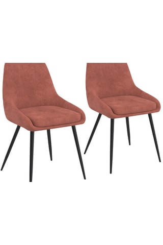 2 cadeiras Olivia - 47,5 x 79 x 54 cm - Revestimento em veludo