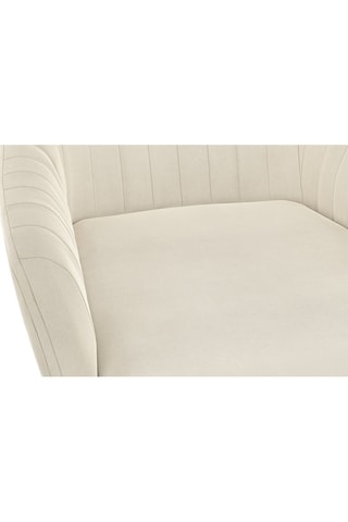 2 cadeiras Ariana - Creme e preto