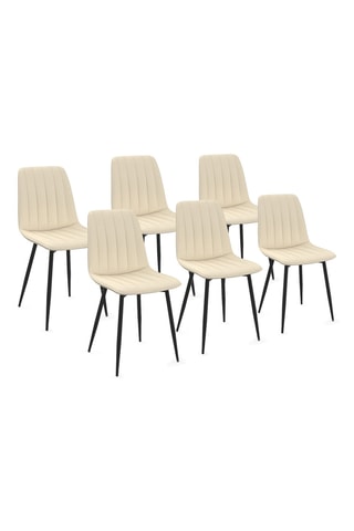6 cadeiras Fiona - 46 x 88 x 55 cm