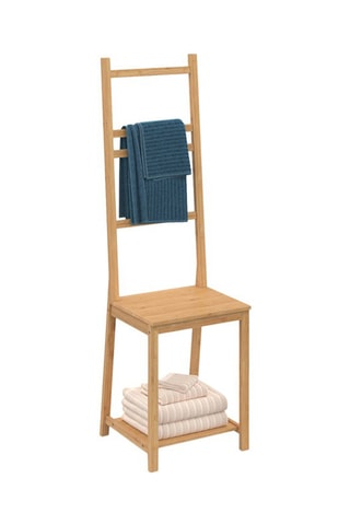 Suporte para toalhas em bambu de 4 níveis Maya - Natural