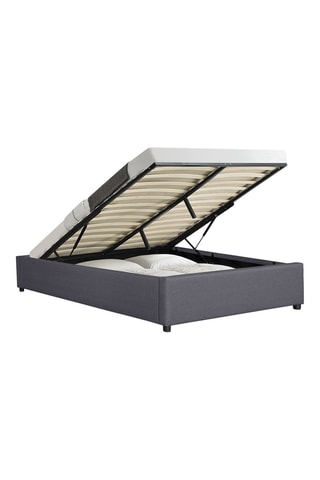 Cama com arrumação e estrado Otto Cinzento