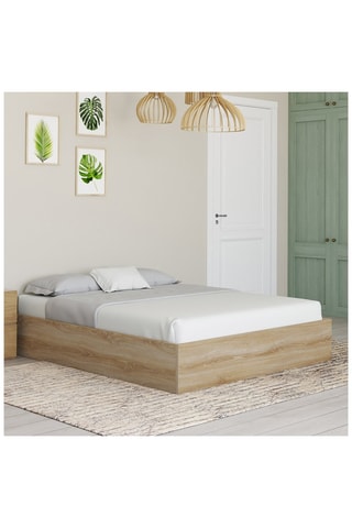 Cama com arrumação e sommier Malta - Área de deitar 140 x 190 cm