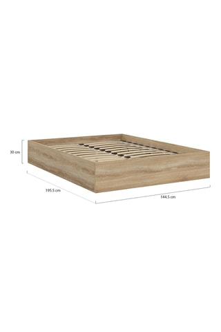 Cama com arrumação e sommier Malta - Área de deitar 140 x 190 cm