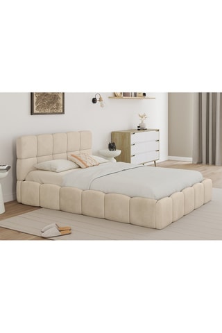 Cama com arrumação e sommier Bubble - Área de deitar 140 x 190 cm