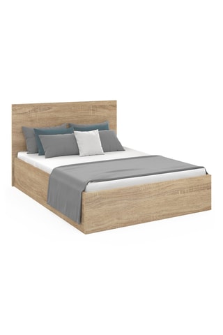 Cama com arrumação Sicilia - Imitação de madeira