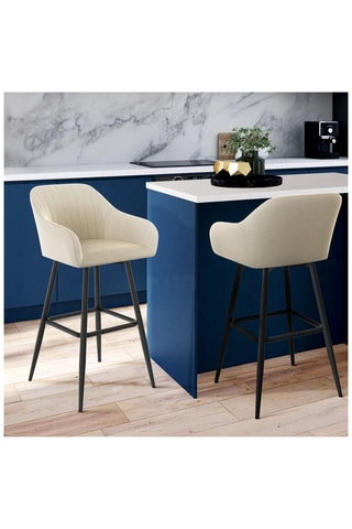 2 bancos de bar Ariana - 47 x 93 x 46 cm