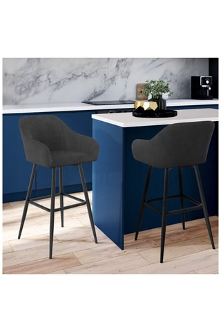 2 bancos de bar Ariana - 47 x 93 x 46 cm