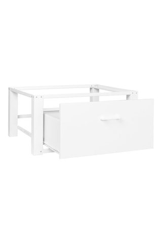 Base para máquina de lavar branca 1 gaveta - Branco