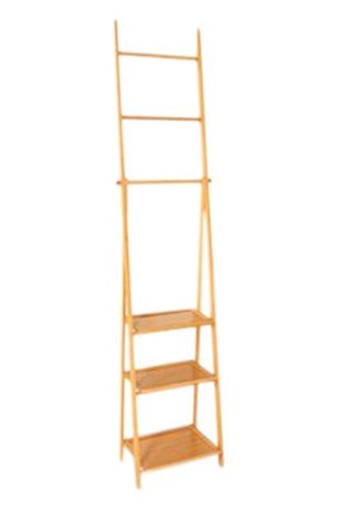 Estante suporte para toalhas Maya - Estrutura em bambu - 53 x 31 x 152 cm