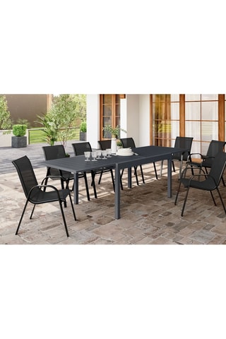 Mesa de jardim extensível - 
Antracite