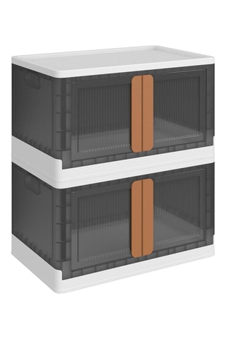 2 caixas de arrumação - 64 x 40 x 37 cm