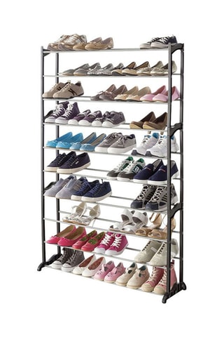 Sapateira flexível Cinzento - 91 x 24 x 140 cm