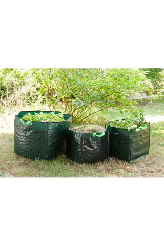 3 sacos de jardim com alças - 170 L - 100 L - 70 L