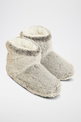 Botins forrados Nessie Cinzento-claro