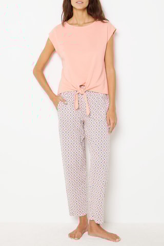 Top atado de pijama Ohani - Pêssego
