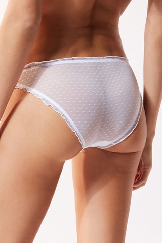 3 cuecas Pluma Rosa, branco e vermelho