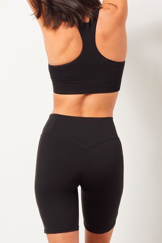 Calções de ciclista cintura subida Stronger Preto - Etam