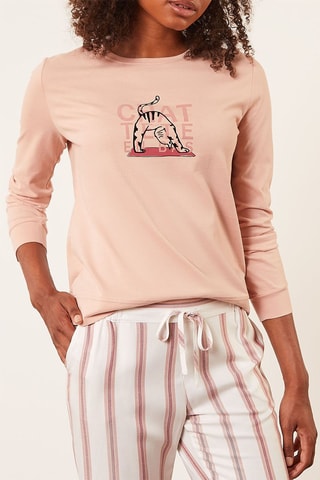 Sweat Yocat Rosa-maquilhagem