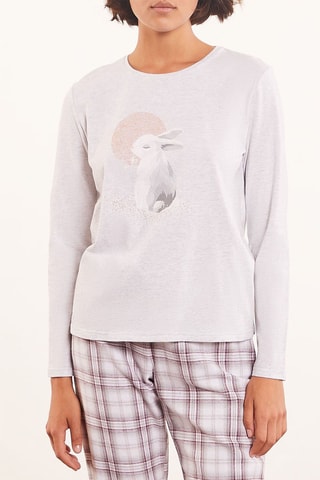 3-delige Pyjama Hoge Taille Simon Antraciet