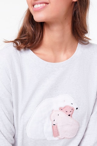 Camisa de dormir Minibear Cinzento-claro