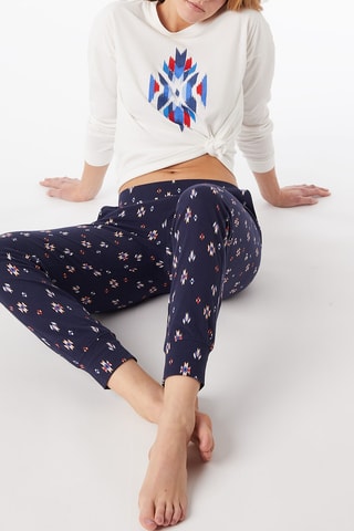 Calças de pijama Snow Azul-rei
