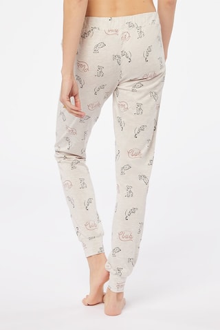 Calças de pijama cintura subida Divan - Bege