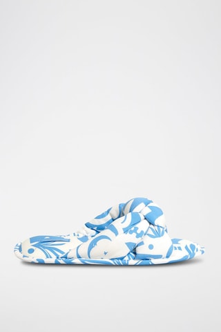 Mules Giann - Azul e branco