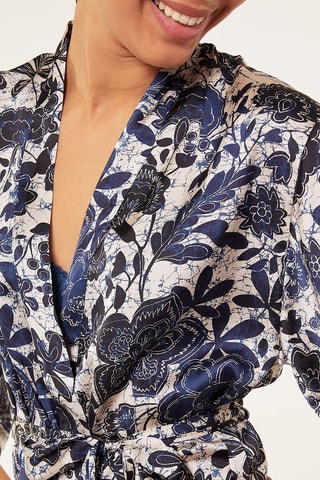 Robe Blou - Azul-escuro e branco