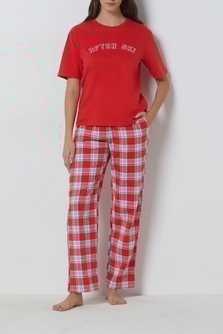 T-shirt de pijama Sivar - Vermelho