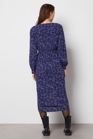Vestido traçado - Azul