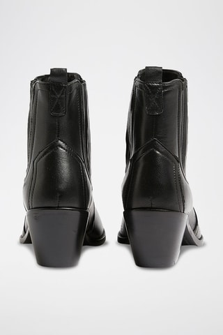 Botins em couro Grace - Preto