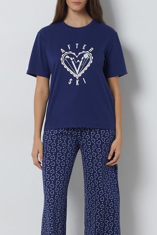 T-shirt de pijama Stas - Azul-noite