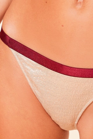 Cueca Maestro Lurex Dourado - Etam