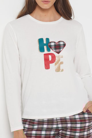 Pijama 3 peças Virginiem - Vermelho e branco
