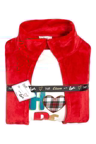 Pijama 3 peças Virginiem - Vermelho e branco
